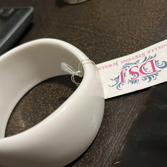 Danielle’s Stevens white with rhinestones bangle - Picture 2 of 5